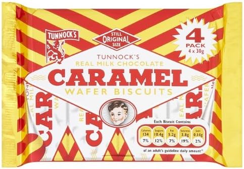 Tunnock's Milk Chocolate Caramel Wafers 8 X 37G