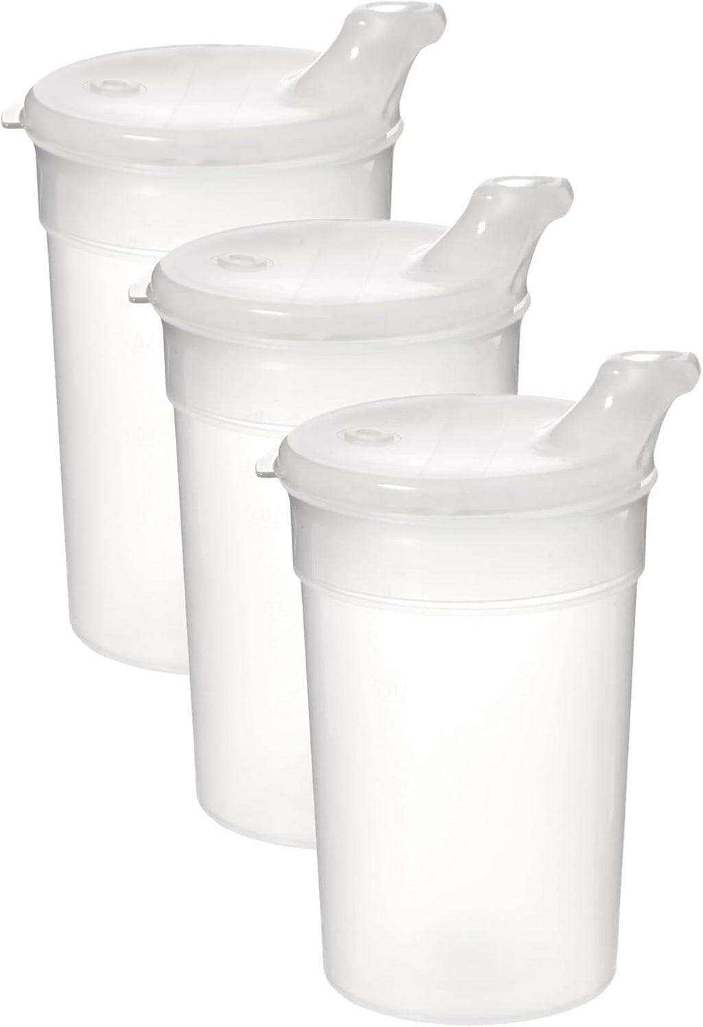 SP Ableware 745880000-1 Flo-Trol Convalescent Feeding Cup Transparent Universal, 8 Ounce (Pack of 3)