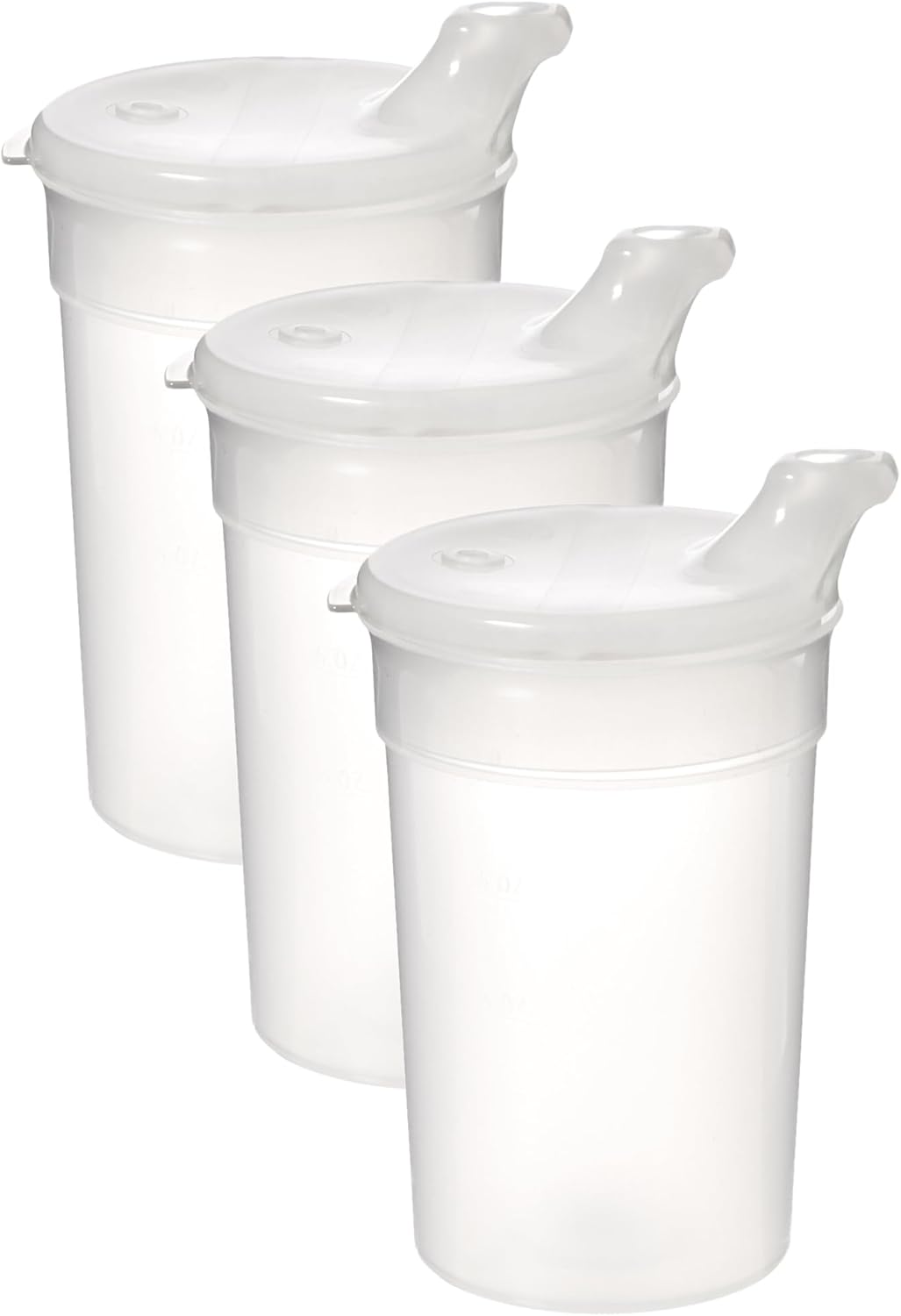SP Ableware 745880000-1 Flo-Trol Convalescent Feeding Cup Transparent Universal, 8 Ounce (Pack of 3)
