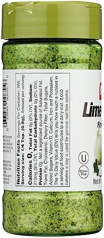 Badia Lime Pepper Seasoning, Kosher, Halal, Gluten Free, 6.5 Ounce (Pack of 6)
