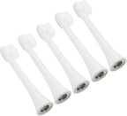 FRCOLOR 5pcs Electric Toothbrush Replacement Heads Soft Bristles for Compatible Snap Handles Toothbrush Parts for Travel