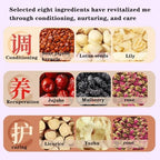 Sour Jujube Kernel Lily Poria Cocos Tea Bags Good Night Sleep Tea Combination of Lily, Rose, Mulberry, Licorice,Lotus seed, Polygonatum and Jujube Chinese Herbal Tea 酸枣仁 酸枣仁茶 酸枣仁茯苓百合茶 助眠安神 250g/8.82oz 32bags