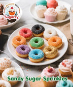 Edible Green Sprinkles,150g,Sanding Sugar Sprinkle,King Cake Sugar,Edible Sugar Crystals for Cake Decorating,Sprinkle Mix for Baking Decorations,Cookies,Ice Cream,Fondant Cake,Caramel Apples,Cupcakes,Desserts,Wedding Birthday Party Supplies
