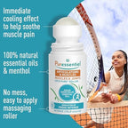 Puressentiel Muscles and Joints Cryo Pure Roller - Natural Menthol and Essential Oils Soothe Muscles - Long Lasting Cooling Sensation - 2.5 oz