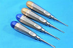 Dental Luxating Elevator Surgical Root Instruments Straight Tip 1.3 mm 2mm 3mm 4mm Set of 4 Each Premium German