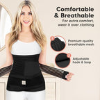 3 in 1 Postpartum Belly Support Recovery Wrap – Postpartum Belly Band, After Birth Brace, Slimming Girdles, Body Shaper Waist Shapewear, Post Surgery Pregnancy Belly Support Band (Midnight Black, M/L)