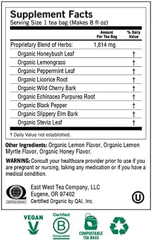 Yogi Tea, Honey Lemon Throat Comfort, 16 Count