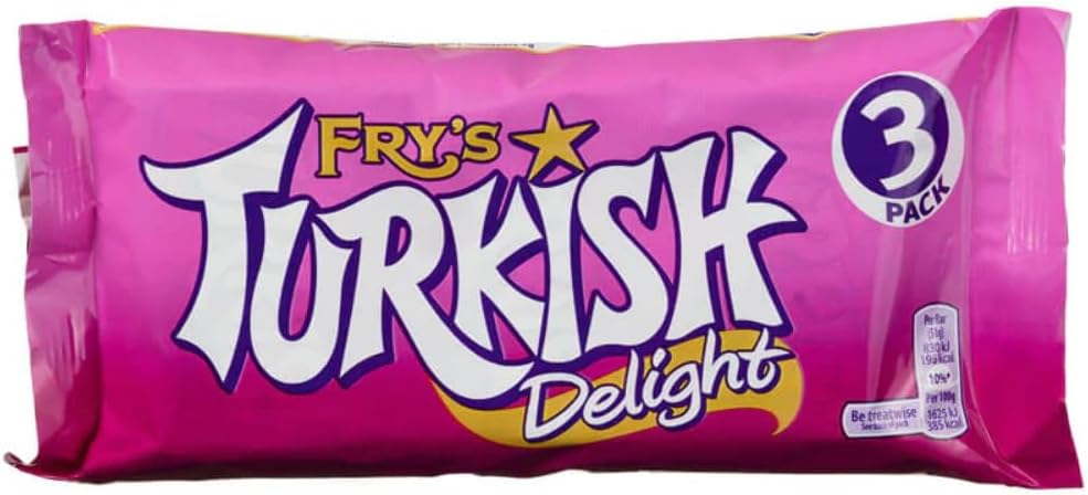 Fry's Turkish Delight 3 x 51g pack - 5.3oz (British Chocolate)
