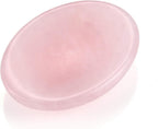 CrystalTears Rose Quartz Crystal Worry Stone Healing Crystal Oval Pocket Palm Stone Tumbled Polished Thumb Worry Stones for Anxiety Stress Relief Meditation Crystal Terapy