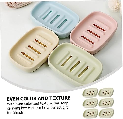 Ciieeo 6pcs Travel Soap Containers Portable Bar Soap Cases Bathroom Boxes Holder