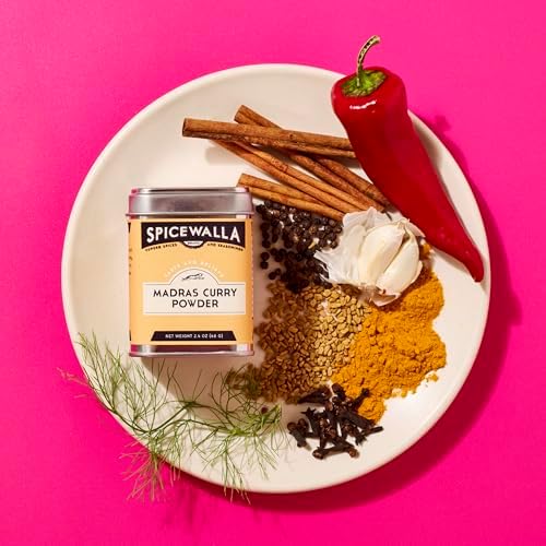 Spicewalla Madras Curry Powder 3.6 oz - Indian Seasoning - Non-GMO, No MSG, Gluten Free
