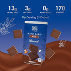 ChocZero Milk Chocolate Almond Bark, No Added Sugar, Low Carb, High Fiber, Keto Friendly, No Sugar Alcohols (4 Count, 3.2oz Boxes)