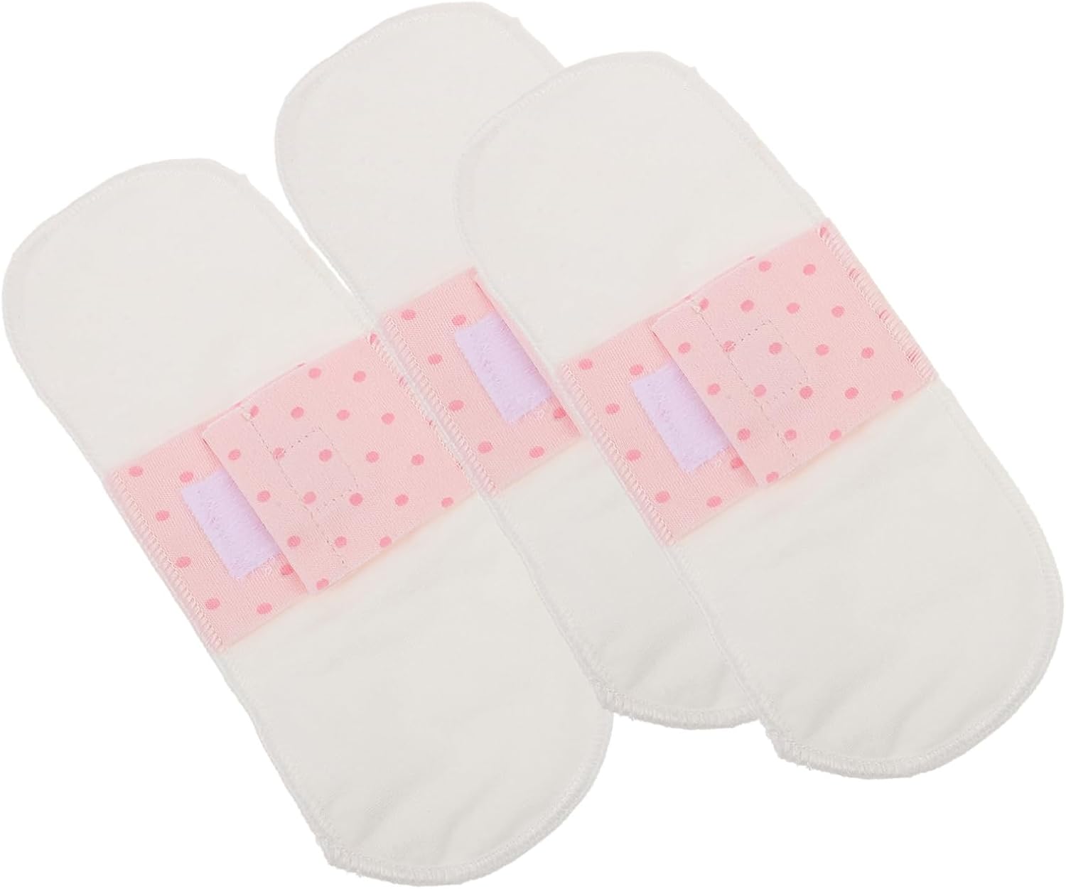 FOMIYES 3Pcs Washable Sanitary Pads Breathable Cotton Menstrual Liners for Women Comfortable Discreet Period Supplies for Daily Use and Postpartum Care
