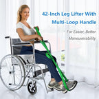 42 Inch Leg Lifter - Leg Lifter Strap Rigid with Multi Loops - Leg Lifter After Hip Replacement, Leg Lifter for After Knee Surgery, Leg Lifters Getting Legs in and Out of Bed, Car, Couch, Wheelchair