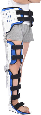 Orthopedic Hip Brace Hinged Adjustable Hip Knee Ankle Foot Orthosis Braces, with Walking Boots for Hip Fracture Rehabilitation Equipment,Left-Right