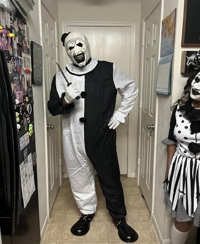 Moalioi Clown Costume Cosplay Halloween Bodysuit The Killer Clown Cosplay Costume Full Set