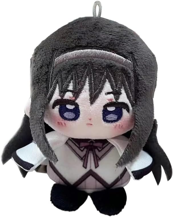 Anime Pillow Akemi Homura Figure Soft Stuffed Throw Pendent Figurine Cute Bags Charm Keychain 10cm