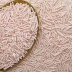 CandiJumpin Baby Pink Jimmy Sprinkles, Light Pink Sprinkles for Cake Decorating Edible Cake Jimmies Edible Crunchy Jimmies Ice Cream Toppings, Baby Shower Party Wedding Christmas Supplies 3 OZ