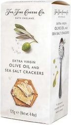 The Fine Cheese Co. Olive Oil and Sea Salt Crackers | All Natural | Imported from England | 4.4 oz