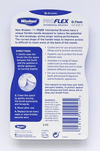 Wisdom Proflex Interdental Brushes, 0.70 mm, Yellow, Pack of 4, 20-Count
