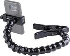 MOGO ModularHose Assistive Technology Phone Holder with Heavy-Duty Spring Clamp (Opens to 2"), 18 Inch Arm