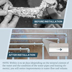 Magnetic Water Softener & Conditioner – Salt-Free Water Descaler for Hard Water Treatment | Easy Install, Eco-Friendly Water Softener System for Home & Apartment Plumbing