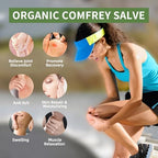 Handmade Organics Comfrey Salve 3.5oz – Natural Herbal Balm for Bones, Muscles, Joints, Knees & Skin - Made In USA - Handcrafted with Slow-Infused Herbs & Mineral-Rich Ingredients for Daily Skin