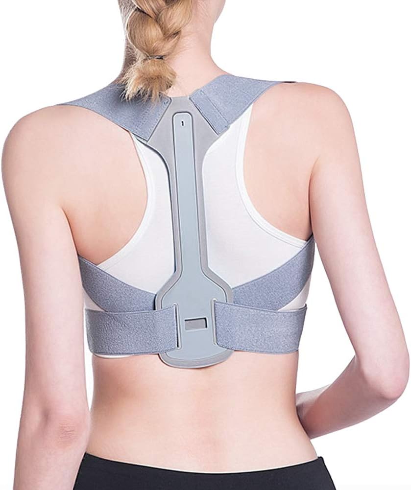 ZJchao Shoulder Posture Corrector, Back Posture Correction Back Straight Holder for Upright Posture Corrector with Adjustable Strap(S)