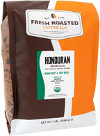 Fresh Roasted Coffee, Organic Honduran Marcala | USDA Organic, 100% Single Origin, Kosher | Medium Roast 5 lb (80 oz) Whole Bean