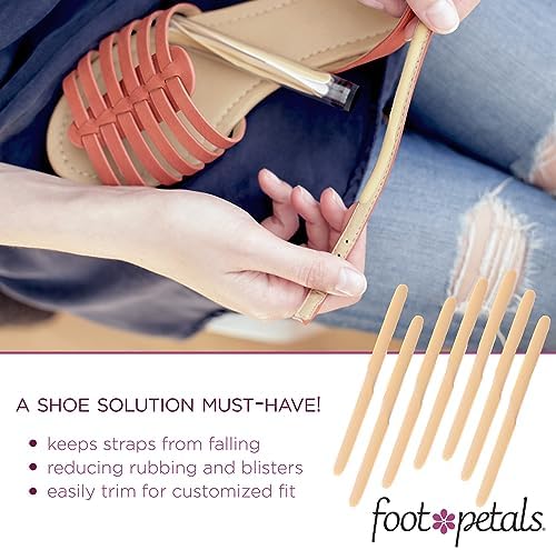 Foot Petals Strap Cushions, Stop Slipping Straps, Reduce Rubbing, Prevent Blisters, Red Marks, Better Fit, Trimmable