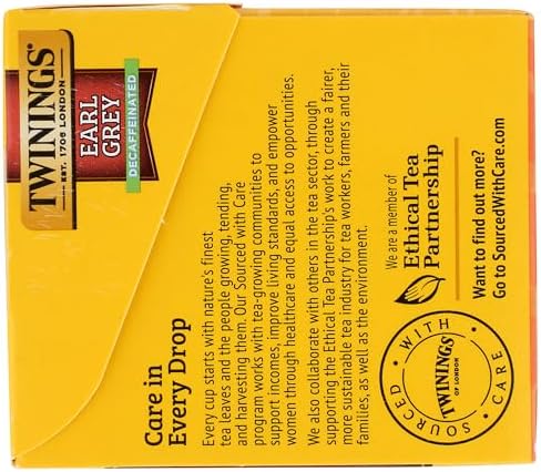 TWININGS TEA, TEA,DECAF,EARL GREY 20 BAG
