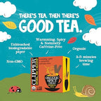 Clipper Tea Spicy Chai Herbal Tea – Caffeine Free, USDA Organic, Great Hot or Iced – Warming, Spicy, Natural, Fair & Delicious – 50 Tea Bags