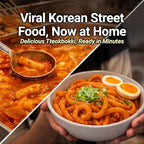 Nongshim Tteokbokki Style Noodles, Sweet and Spicy Sauce, Korean Instant Noodles, Wheat Stir Fry Style Noodles, Korean Street Food-Inspired Flavor, 9.17 oz (Pack of 10)