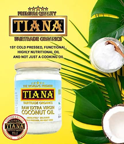 TIANA Fair Trade Organics Raw Extra Virgin Coconut Oil 500 ml