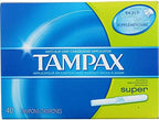 Tampax Cardboard Applicator Tampons, Super Absorbency 40 ea (Pack of 4)