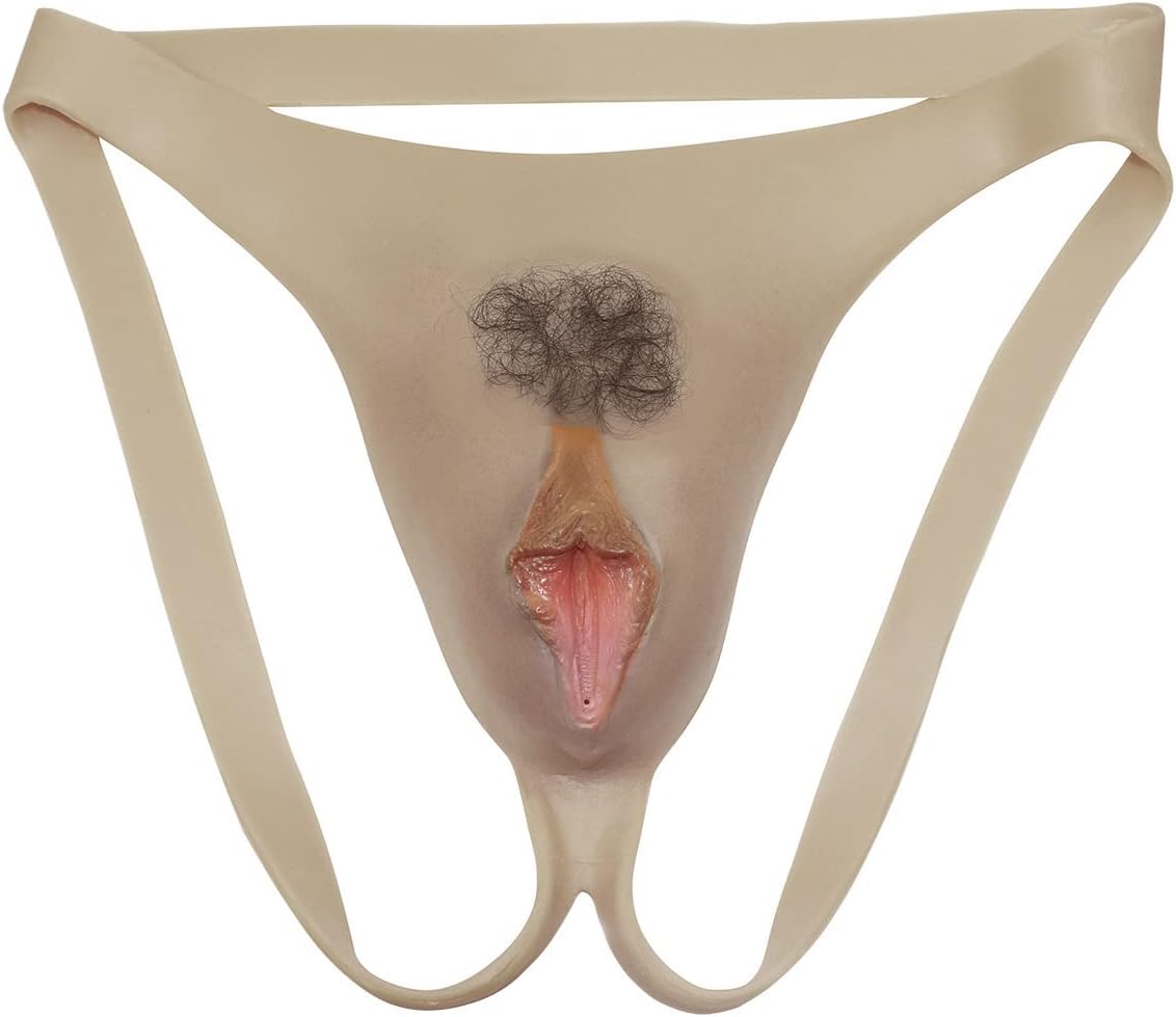 Men's Camel Toes Panty Hiding Gaff Silicone Double Thong for Crossdresser Transgender 1G 2G Cyber Skin