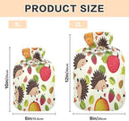 Hedgehog Orange Hot Cold Water Bottle with Fleece Cover PVC Hot Water Bag 1 Liter