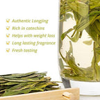 Oriarm Chinese Longjing Green Tea Loose Leaf - West Lake Dragon Well Tea 2025 Pre-Rain (Yuqian) Harvest- 100g Resealable Bag for Freshness Preservation