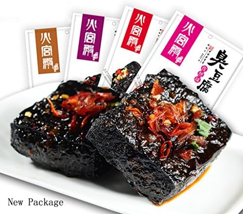 Helen Ou@ Hunan Chang Sha Specialty: Huo Gong Dian Fermented Bean Curd or Cho Doufu or Strong- Smelling Preserved Beancurd or Stinky Tofu or Smelly Tofu Spicy Flavors 108g/0.23lb/3.8oz
