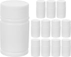 iplusmile 12pcs Hdpe Empty Pill Bottles with Caps Lightweight Medicine Container for Travel for Storing Capsules Pills Cosmetics Versatile Sample Bottles Go Use