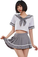 SINMIUANIME Sexy Lingerie Female JK Uniform Cosplay Lingerie Japanese Sailor Soft Cute Student Suit