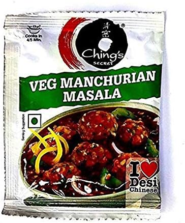 Chings,Manchurian Masala Taste Enhancer Taste of Indian Food Seasonings, Pack of 10 Indian Snacks
