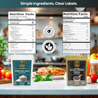 Spice Magic Whole Black Peppercorns 12 oz & Pure Sea Salt Coarse Grain 2 lb | Non-GMO • Gluten-Free • Vegan| Ideal for Everyday Cooking I Essential Seasoning Duo