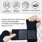 2 Pack Wrist Brace, Compression Wrist Support Splint for Women Men, Adjustable Wrist Strap Compression Wraps Fit Right Left Hand for Fitness, Carpal Tunnel Arthritis, Tendonitis, Wrist Pain