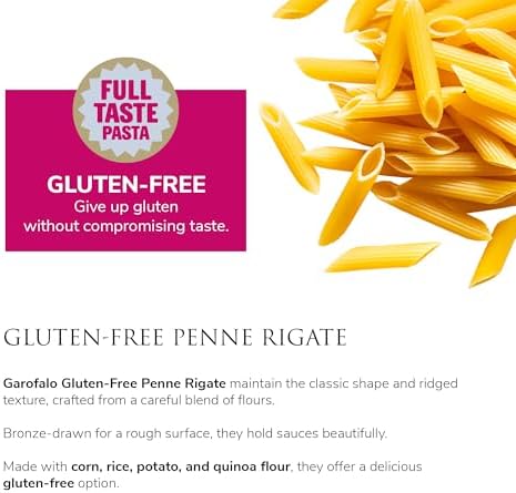 Garofalo - Premium Gluten-Free Penne Pasta, Italian Made, Corn, Rice, Potato & Quinoa Blend, Bronze-Drawn, Al Dente (6 pack)