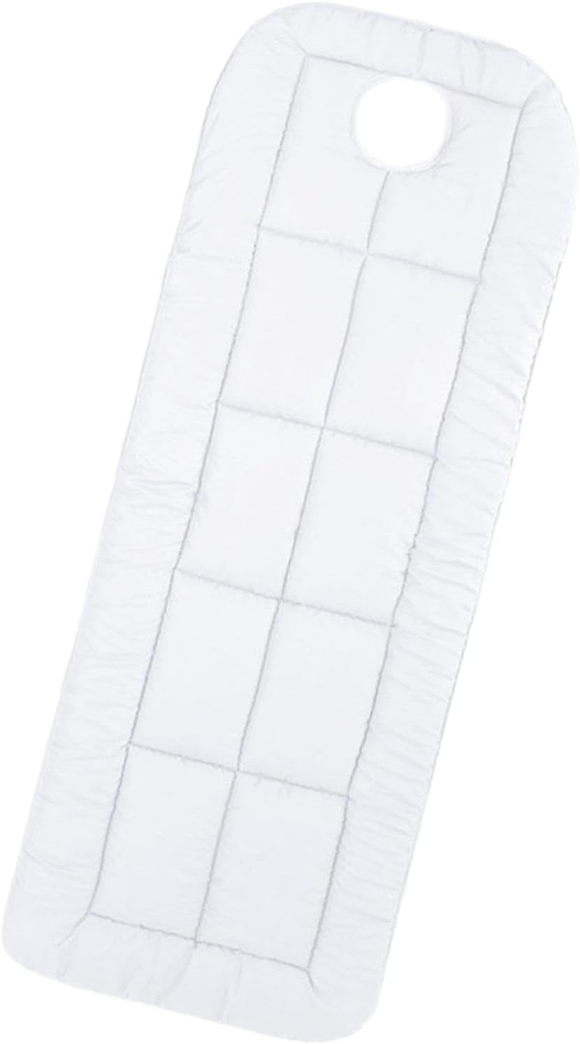 Massage Table Pad Salon Bed Cover Breathable with Face Hole for SPA Beauty Polyester Thickened Mattress 27.56inchx72.83inch, white