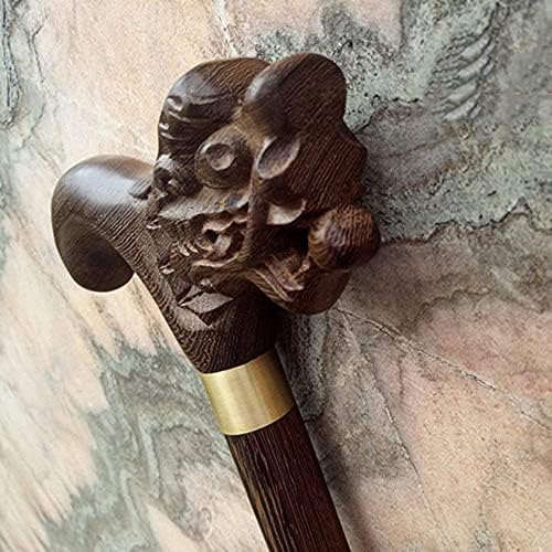 Walking Stick, Wooden Cane Wenge Faucet Crutches Seniors Non Slip Cane Walking Stick for The Elderly powerfully