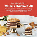 California Raw Walnuts- 4 Pounds, Resealable Package-Fresh, No Shell, Unsalted-All Natural Dry Halves and Chopped Pieces-For Snacking, Kids, Baking Brownies, Diet- Kosher Certified- by We Got Nuts