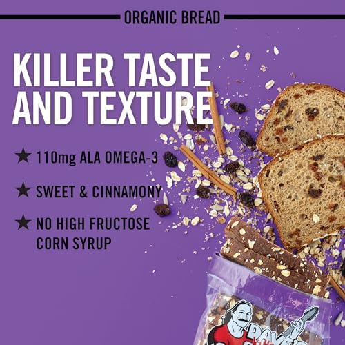 Dave's Killer Bread Raisin' the Roof!, Cinnamon Raisin Organic Breakfast Bread, 18 oz Loaf