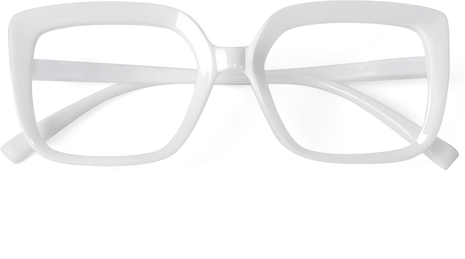Eyekepper Reading Glasses for Women Large Frame Readers Eyeglasses Oversize - White +2.50